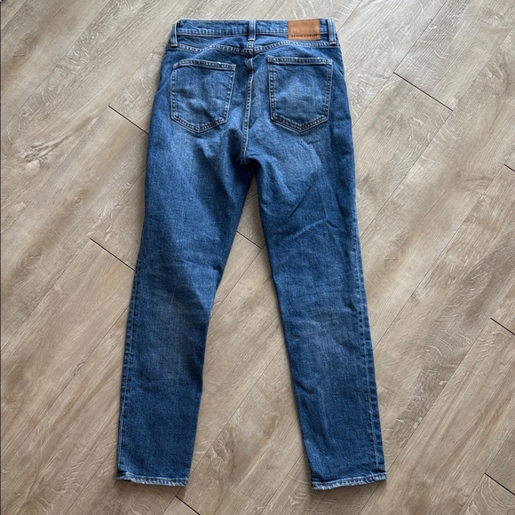 Denim Forum Women's Mid Blue Button-Fly Jeans - Picture 6 of 7